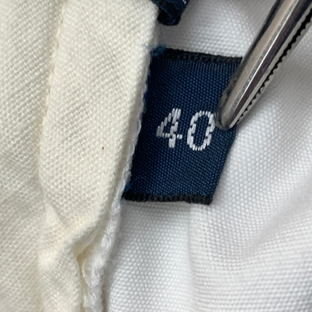 Polo Ralph Lauren White Cotton Cargo Shorts Size 40 Drawstring‎ Waist Pockets - Picture 8 of 11